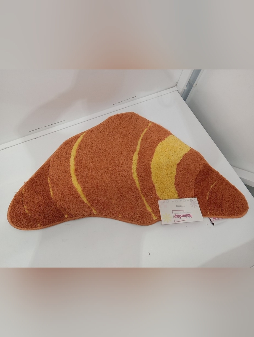 Croissant Bath Mat Rug - Picture 2 of 4